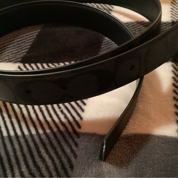 coach belt men MPLQ belt box sig black new in box F65242 - Picture 5 of 10